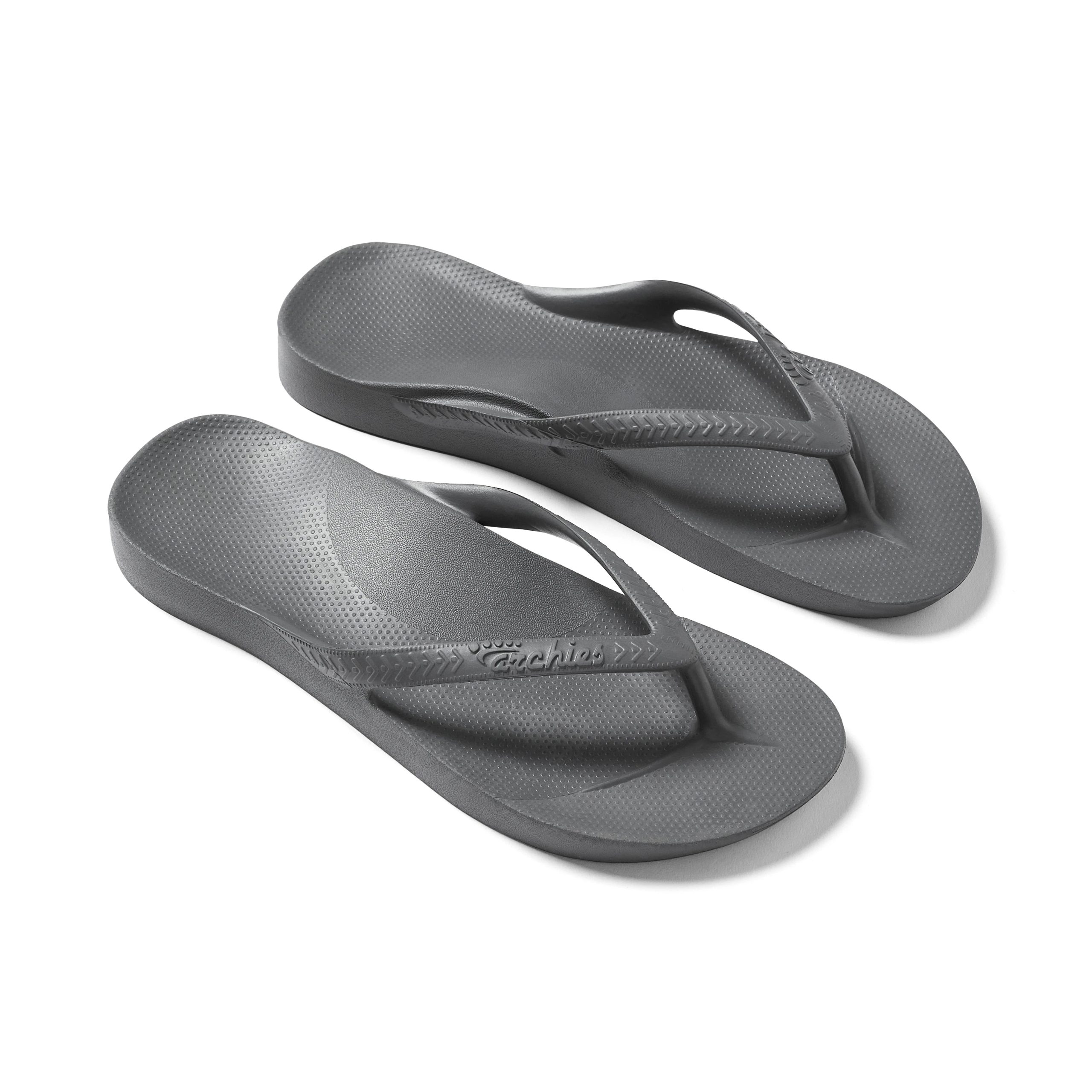 Arch Support Flip Flops - Classic - Charcoal - Image 13