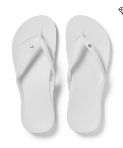 Arch Support Flip Flops - Classic - Crystal White