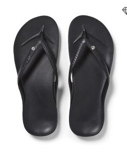Arch Support Flip Flops - Classic - Crystal Black